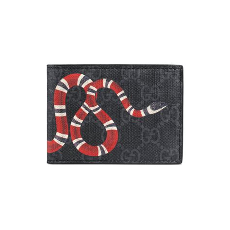 gucci belt with snake on it|gucci snake wallet men's.